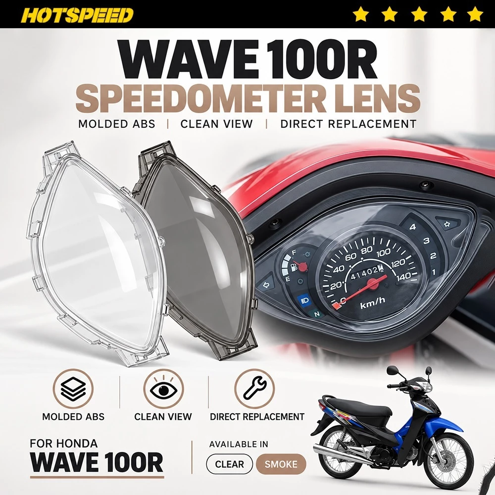 81% OFF HOTSPEED Honda Wave100R Meter Lens Cover Tinted Speedometer Cover Instrument Cover Meter Cermin