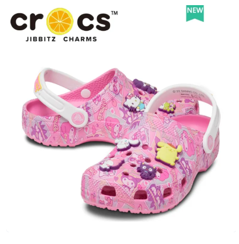 48% OFF crocs for kids girl HELLO KITTY AND FRIENDS CLASSIC CLOG Girls Sandals Hole Shoes Lightweight Anti-Slip Breathable|208103