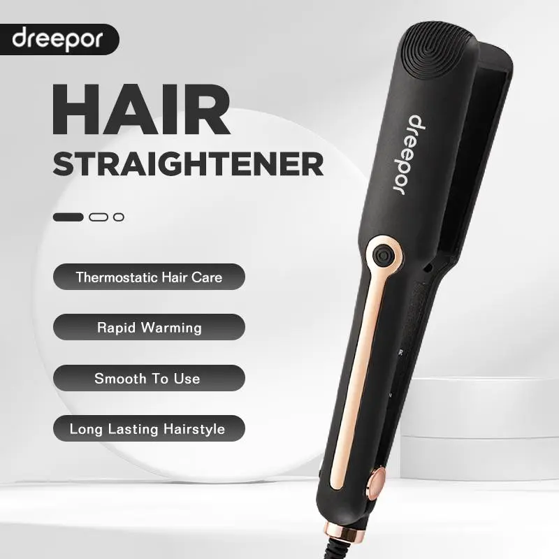 67% OFF Dreepor Hair Straightener Flat Iron Hair Curler And Straightener Curly Hair Iron For Hair Lightweight Adjustable Durable Smooth Comfort