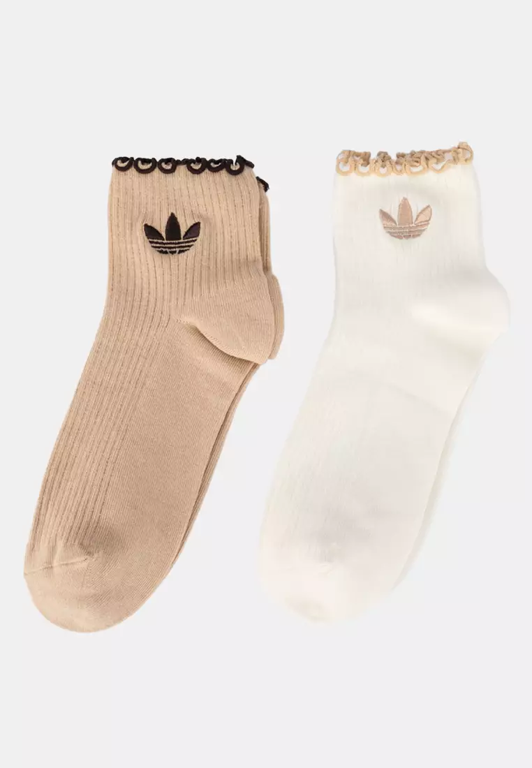 5% OFF Ruffle Quarter Socks