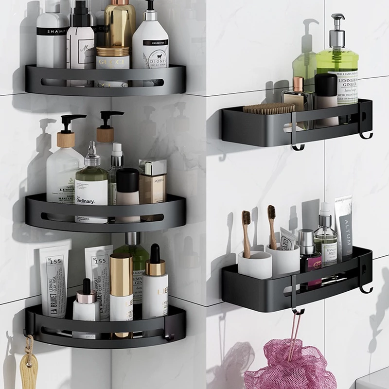 64% OFF Baokemo Bathroom Storage Rack Zwj4 Wall Mounted Free Punch