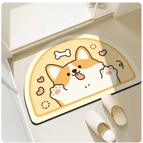 53% OFF Cute Animal Diatomite High Quality Anti-skid Thick Door mat 40x60cm for Home Entrance Indoor Outdoor Bedroom bathroom kitchen Floor Mat Absorbent home decoration