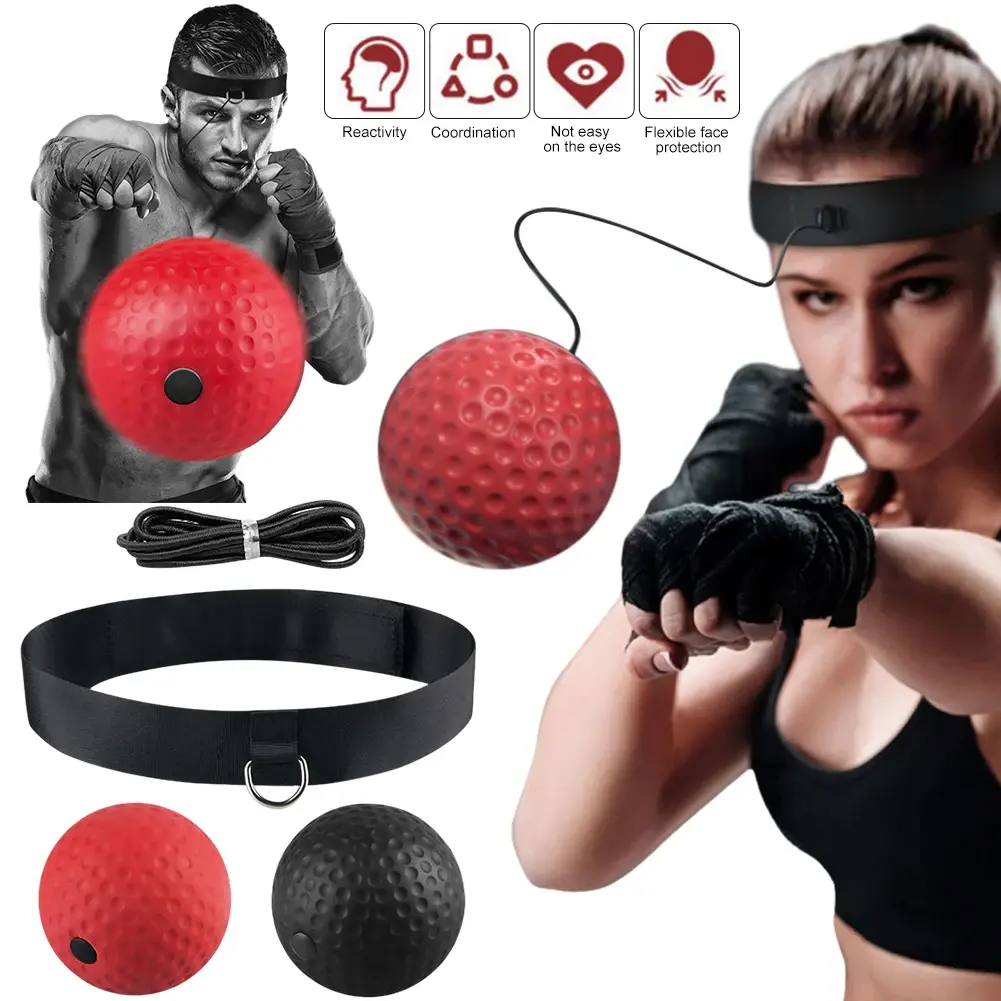5% OFF Bunmo Kick Boxing Reflex Ball With Head Band Fighting Speed Training Punch Ball Muay MMA Exercise Kid Adults Home Equipment