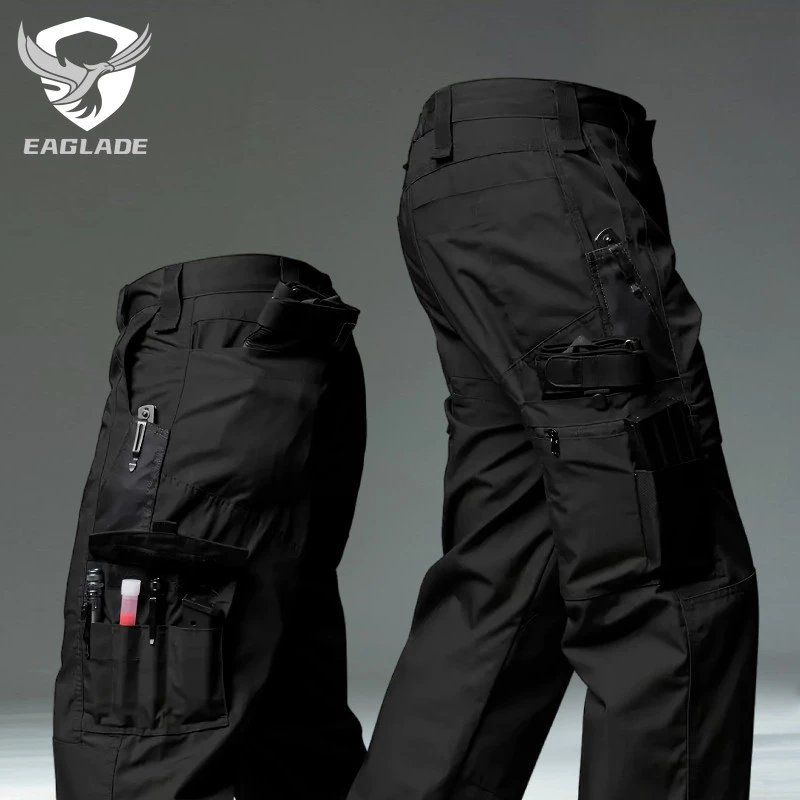 48% OFF EAGLADE Tactical Cargo Pants for Men in Black S-3XL JT-PJK55 A01