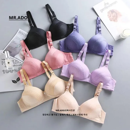 43% OFF Push up bra for women plus size non wire brallete underwear seamless with foam padded cup b wireless simless bralletes bralette brassiere comfortable original breathable without wire size 40 padding foam on sale makapal korean padded