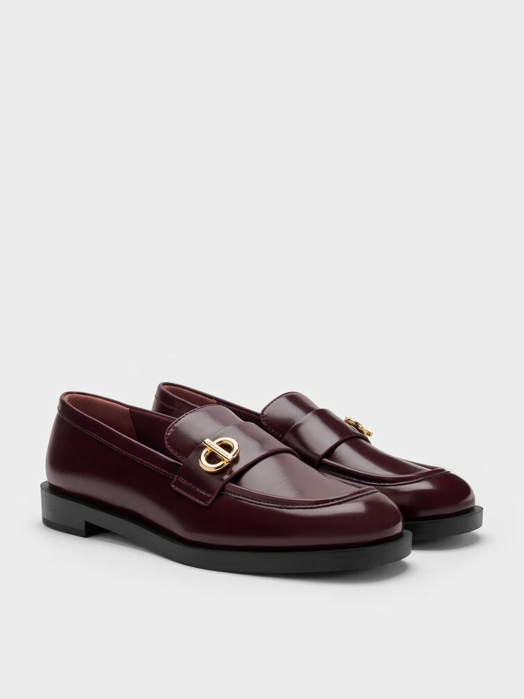 20% OFF Marley Metallic-Accent Loafers - Burgundy