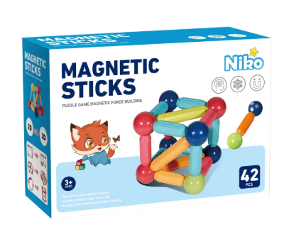 54% OFF NIKO Early Educational Toy Magnetic Blocks Toy For Kids Magnetic Stick Building Blocks Big Size Set Gifts
