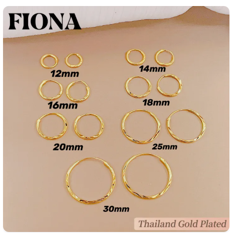 69% OFF [FIONA]Fashion Hoop Earrings Accessories For Women ,BE03#
