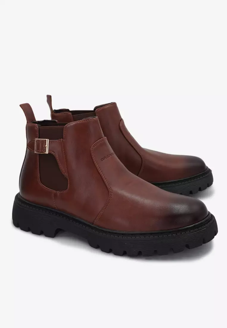 69% OFF Dr Cardin Men Pillow Foam Faux Leather Chelsea Boot Shoe TBP-6855