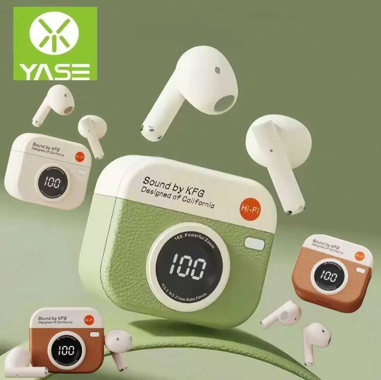 74% OFF YASE New Q86 TWS Wireless Earphones with 5.4 Bluetooth with LED ,Mini and Compact For Easy Carrying