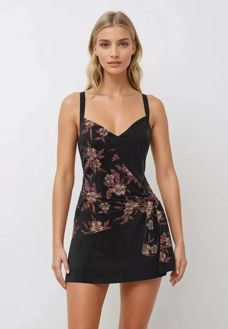 48% OFF Sunseeker Mulberry Delight Wrap Front Swimdress