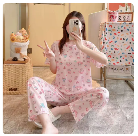 66% OFF 1pcs terno short sleep wear Good quality Cotton 2026New Free size kasya M-XL