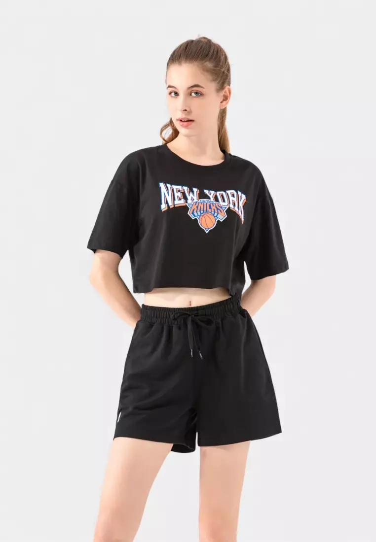 40% OFF NBA New York Knicks Crop Top for Women Core Collection Cropped T-Shirt
