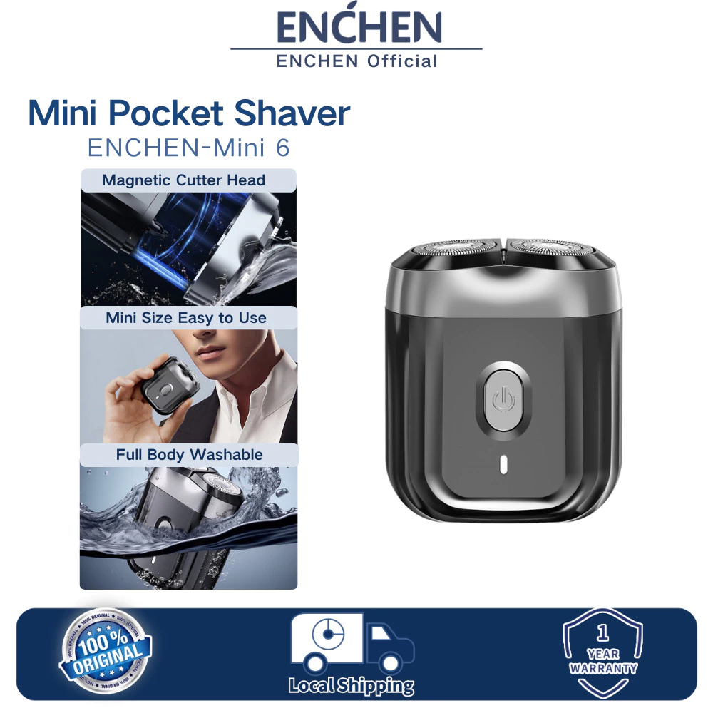 48% OFF Enchen Portable Electric Shaver Rechargeable Trimmer Travel Mini Razor Beard Knife Waterproof