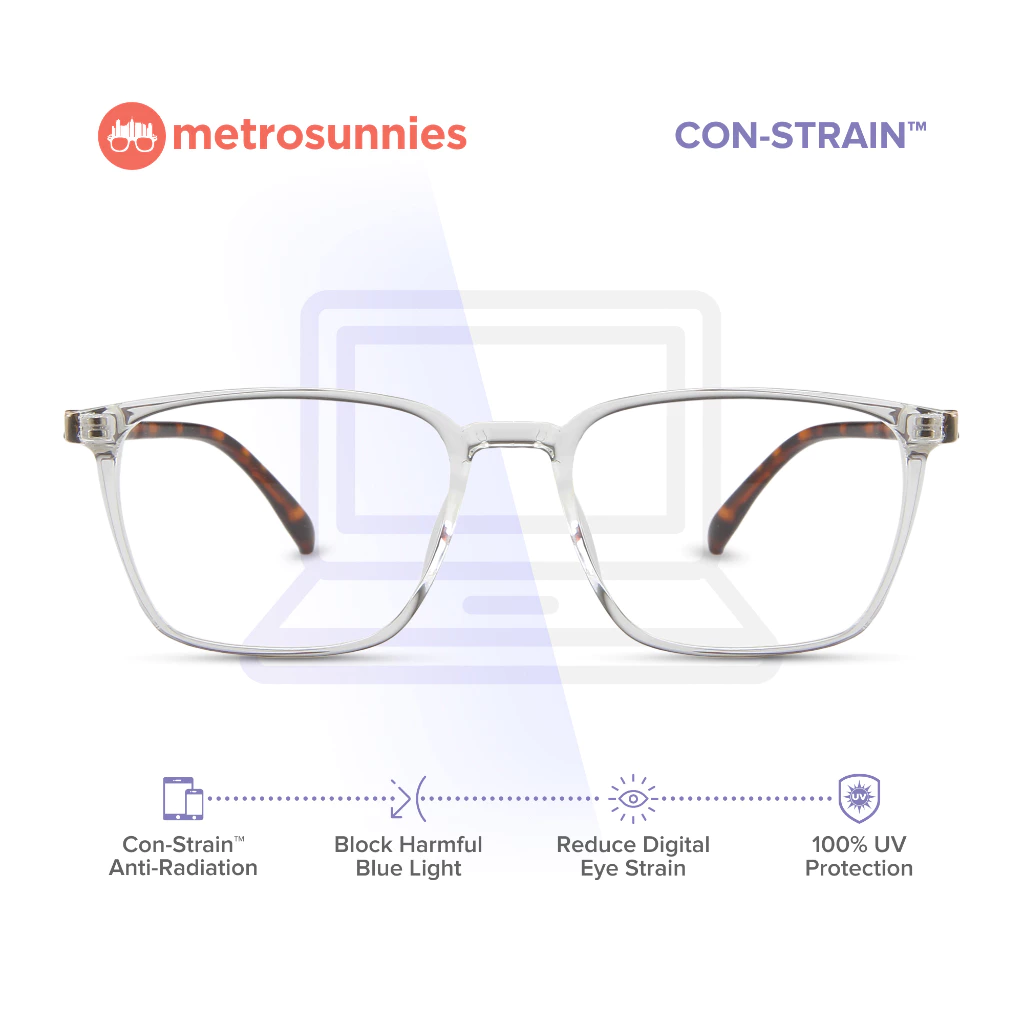 48% OFF MetroSunnies Maverick Specs Con-Strain Anti Radiation Eyeglasses Frame For Women Men TR90 Eyewear