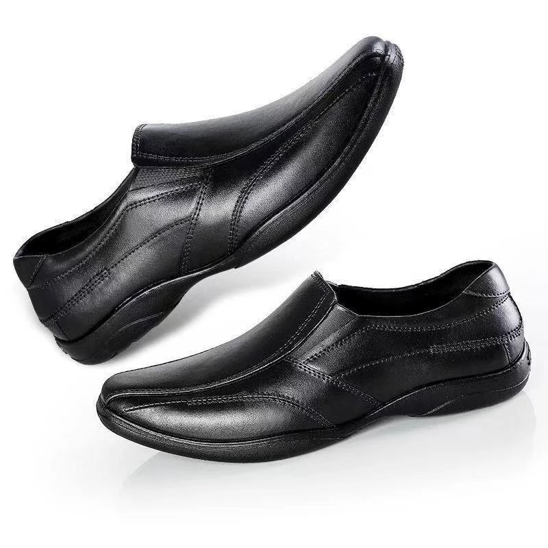 9% OFF High quality rubber shoes Black school shoes for boy and men's