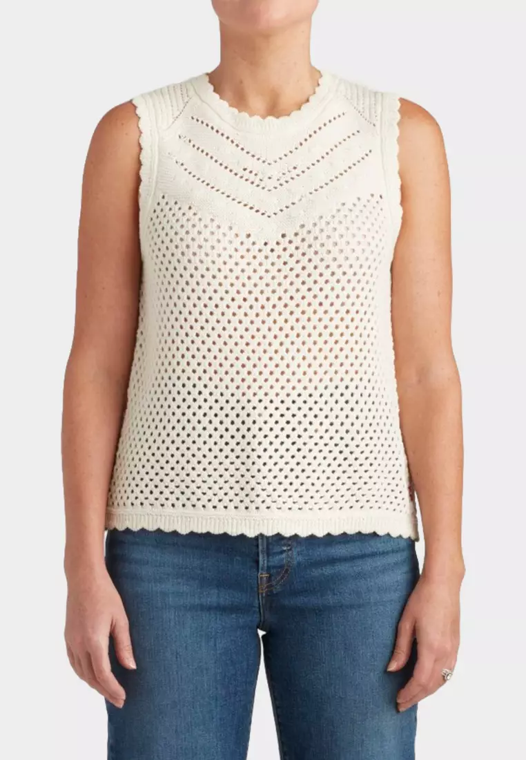 19% OFF Levi's Women's Adrienne Crochet Tank 0040R-0000