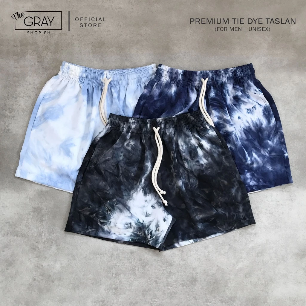 20% OFF The Gray Shop PH Shibori Tie Dye Premium Taslan Shorts | Gym, Running, Beach & Casual Shorts for Men
