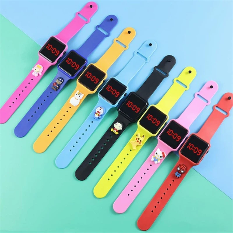 77% OFF HW Children Cartoon Watch LED Digital Watch for Boys Girls Gift Life Waterproof C4J4 kids watch christmas party gift for kids
