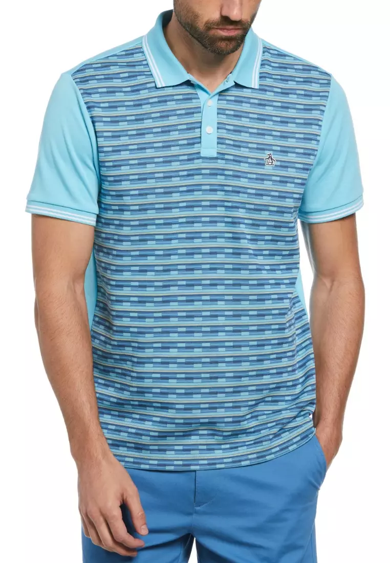 50% OFF Original Penguin Jacquard Geo Front Short Sleeve Polo Shirt