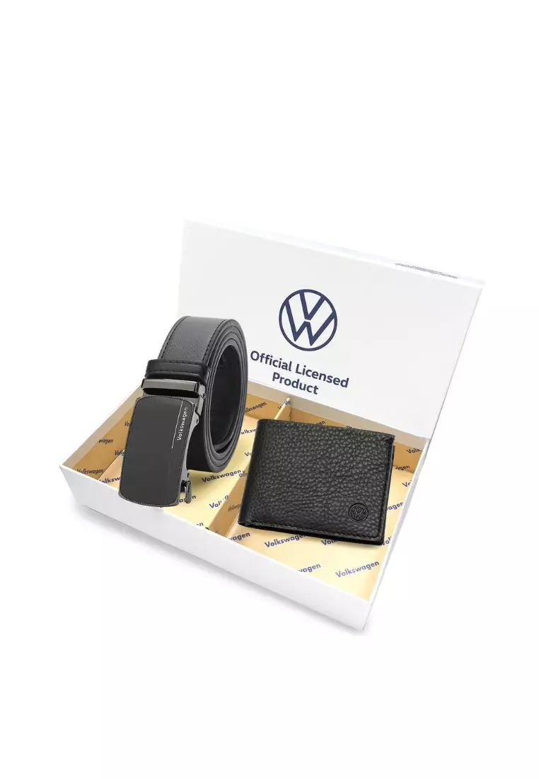 35% OFF Gift Set - Genuine Leather RFID Wallet + 40mm Automatic Belt - Black