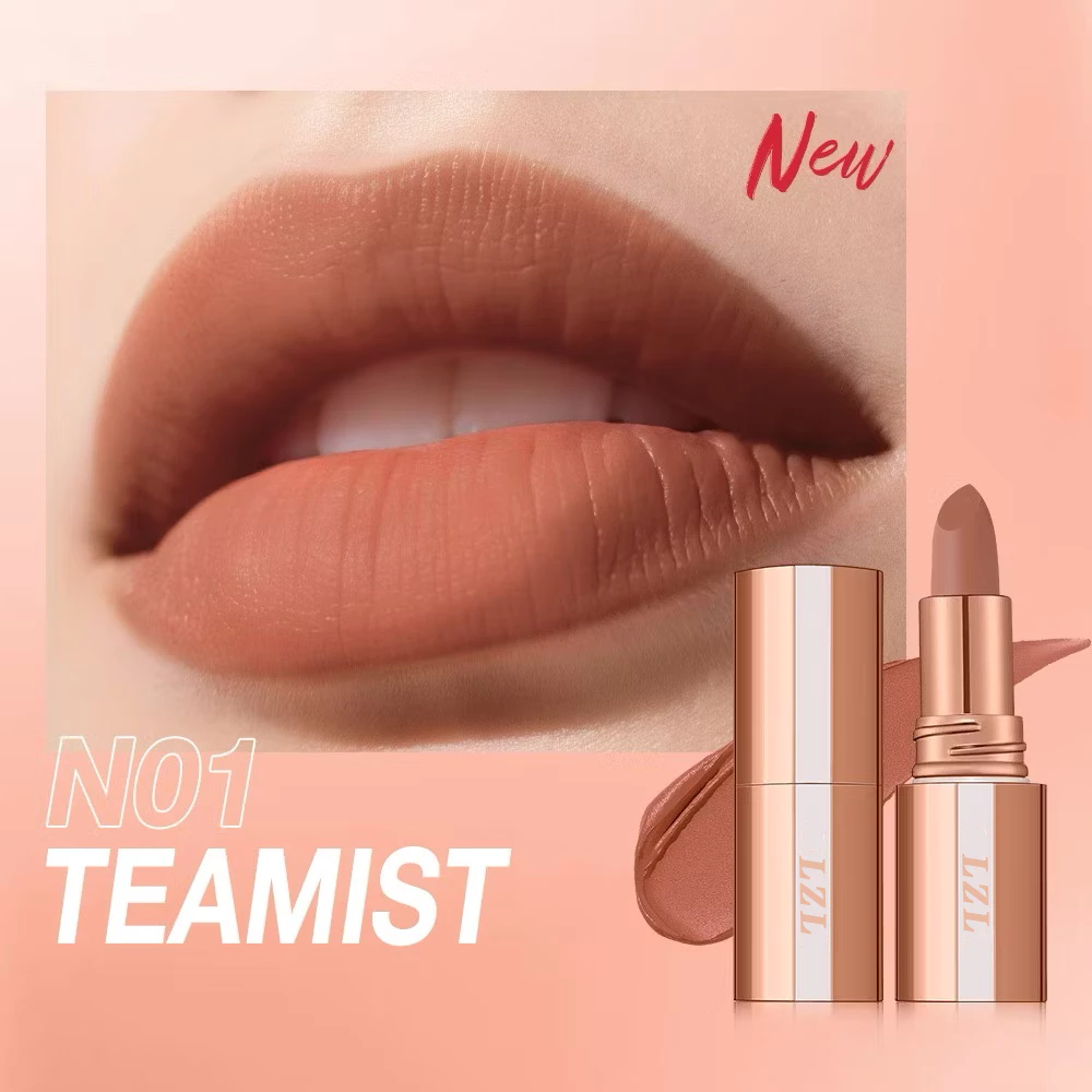 38% OFF 【NEWCOLOR!】Matte Lipstick Kissproof Lock Color Silky 24H Long-Lasting Lip Makeup Waterproof