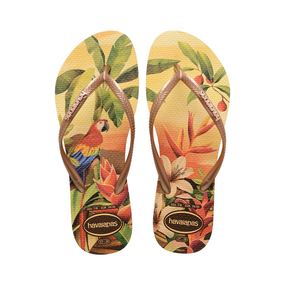 47% OFF Havaianas Slim Tropical Caja Yellow Flip Flops