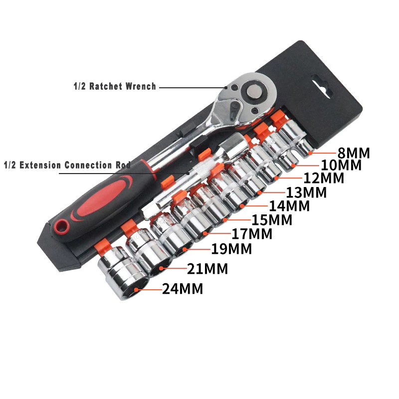 30% OFF BK 12Pcs/set Versatile Tool Kit for Vehicle Maintenance and Repair High Quality Hand DIY RepairTools