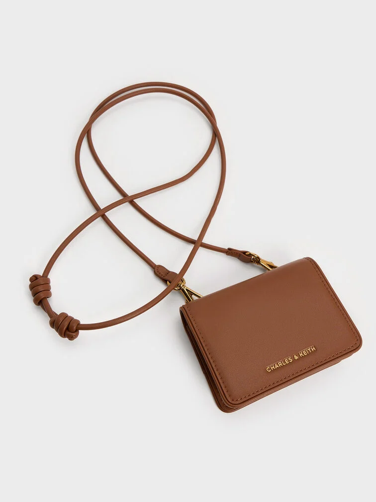 30% OFF Lyla Knotted-Strap Wallet - Chocolate