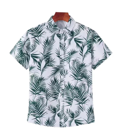 67% OFF Fashion Korean Summer Floral Polo Hawaiian Polo Cotton Tela Good Quality New