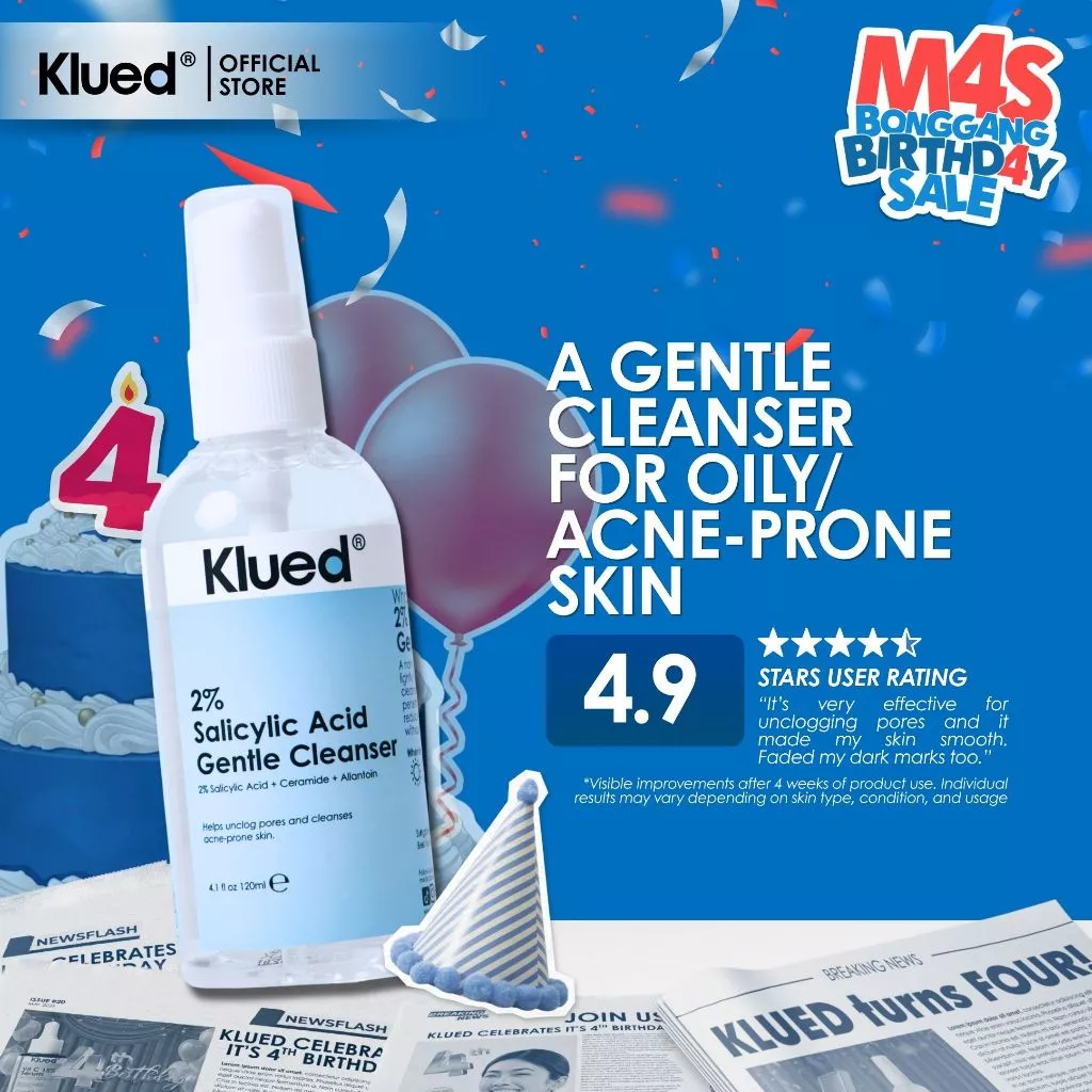 72% OFF Klued - 2% Salicylic Acid Gentle Cleanser