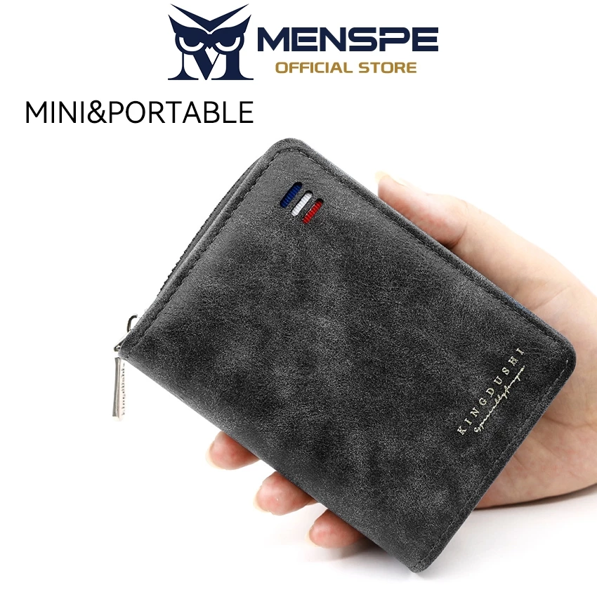 54% OFF MENSPE Fashion Short Wallet Men's Retro Soft PU Multi-Functional Large Capacity Multi-Card Position Business Wallets