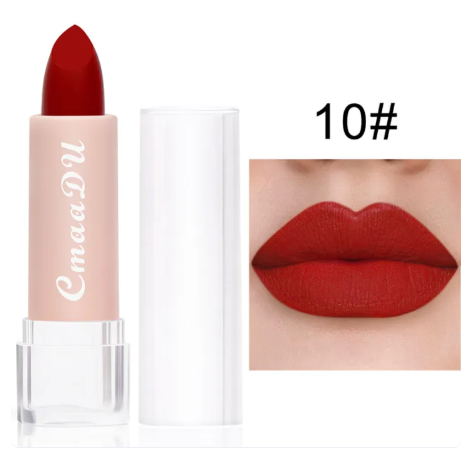 31% OFF Matte Lipstick Waterproof and Anti-sweat Lipstick Hold Water and Anti-Dizziness Lipstick Matte Long Lasting