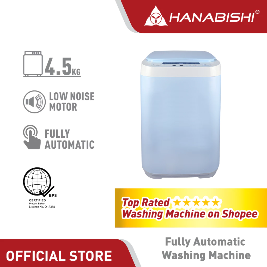 10% OFF Hanabishi Fully Automatic Washing Machine 4.5KG Capacity HAWBD145