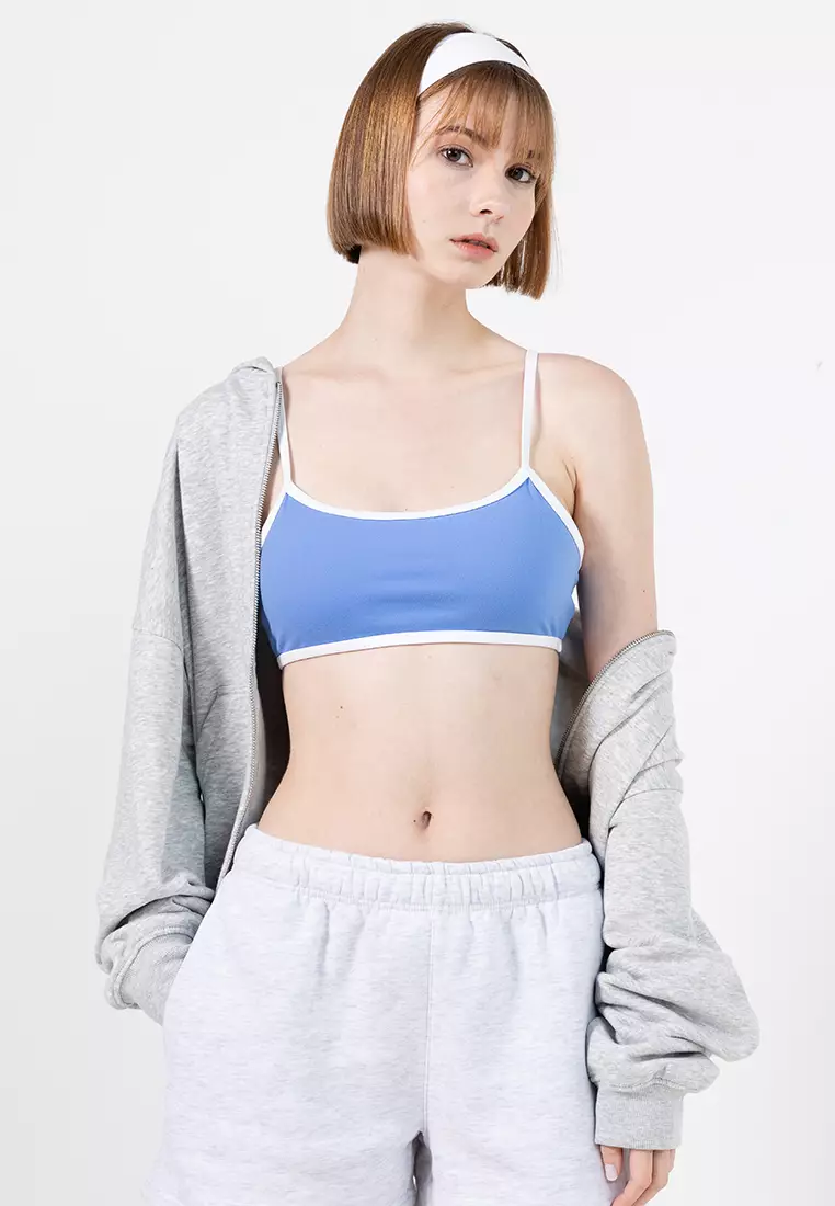 71% OFF Ultra Soft Double Strap Back Crop Bra