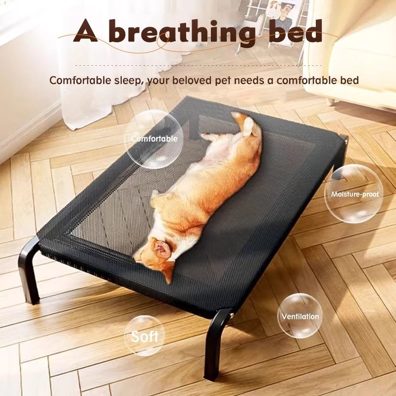 65% OFF Foldable Elevated Pet Bed Washable Nylon Breathable Dog Cat Raised Bed petswalk