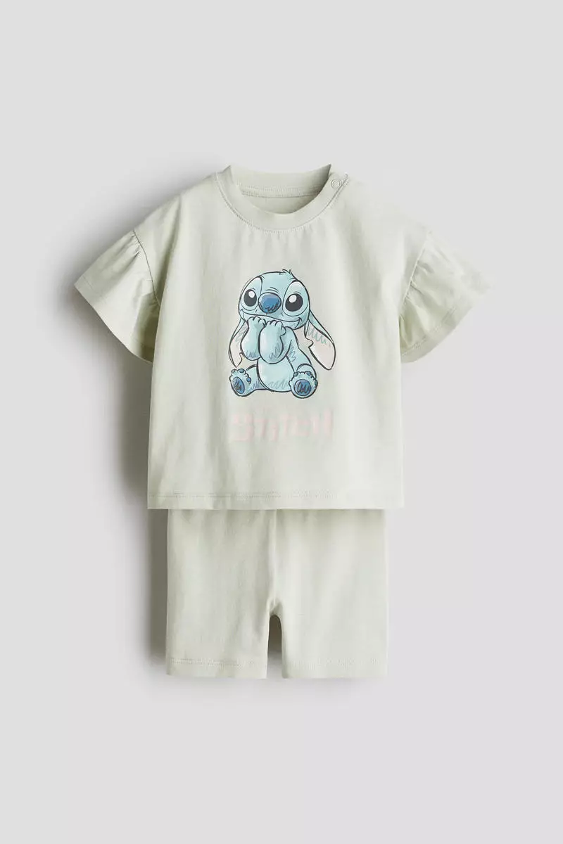 63% OFF 2-piece printed cotton set