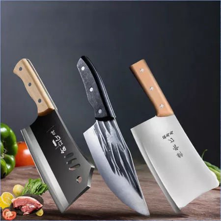 65% OFF Japanese Traditional Handmade Chef Knife – Heavy-Duty Stainless Steel Chopper for Kitchen & Cooking