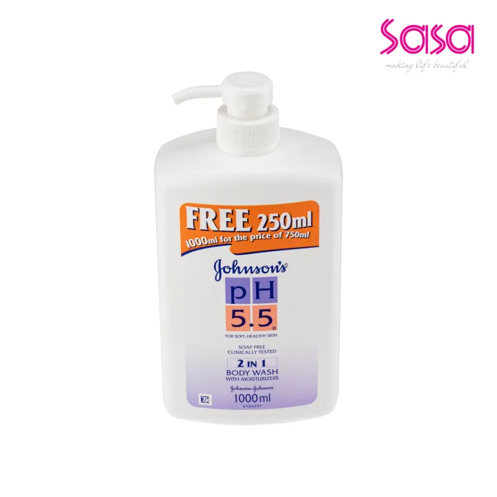 55% OFF JOHNSON & JOHNSON PH5.5 2 IN 1 BODY WASH (1000ml)