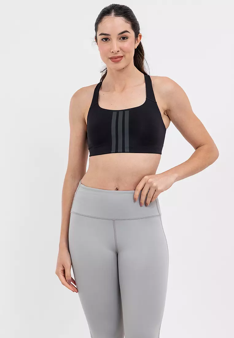 40% OFF Optime Workout 3-Stripes Medium Support Bra