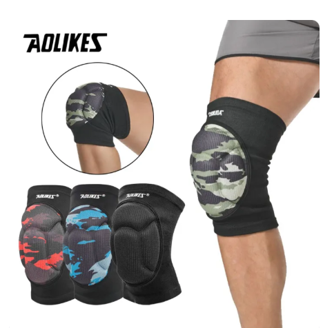 60% OFF AOLIKES 2pcs Sponge Sports Knee Pads knee brace support Protect Elbow Pads Anti-Collision Breathable Volleyball Tennis Protective Gear
