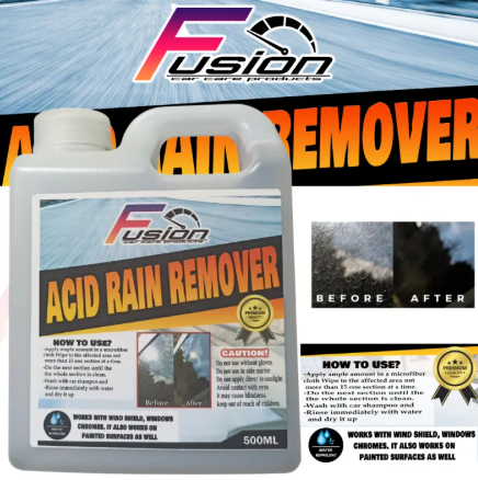 80% OFF 😍Fusion Acid rain remover/Water marks remover 500ml 😍water marks for windshield acid rain remover for car paint and glass 😍😍watermarks for car body watermarks for chrome for glass for window car for glass water mark watermarks for 😍 01
