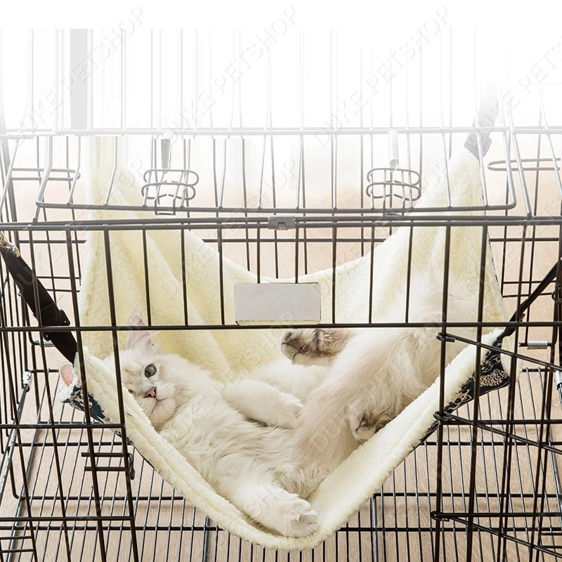 52% OFF Cat Hammock Hanging Bed Cat Cage Fleece Cotton