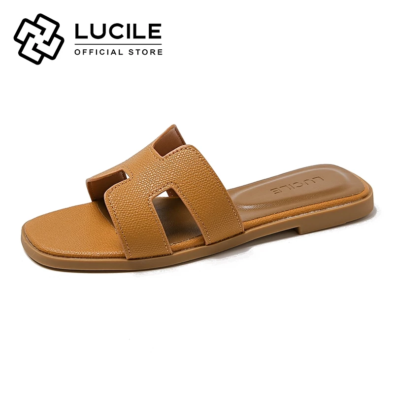 48% OFF Lucile 666-6 Casual Flats Slip-on Leather High Quality Sandals For Women (add 1 size for wide feet)