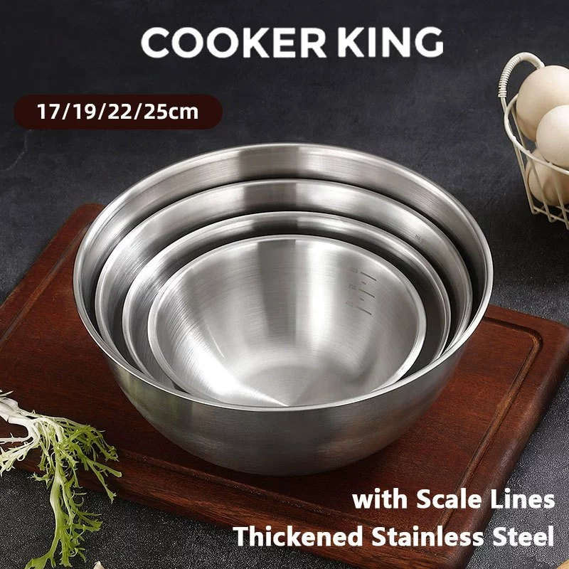 30% OFF COOKER KING Food Grade Mixing Bowl Fruit Salad Bowl Mixing Bowl For Baking