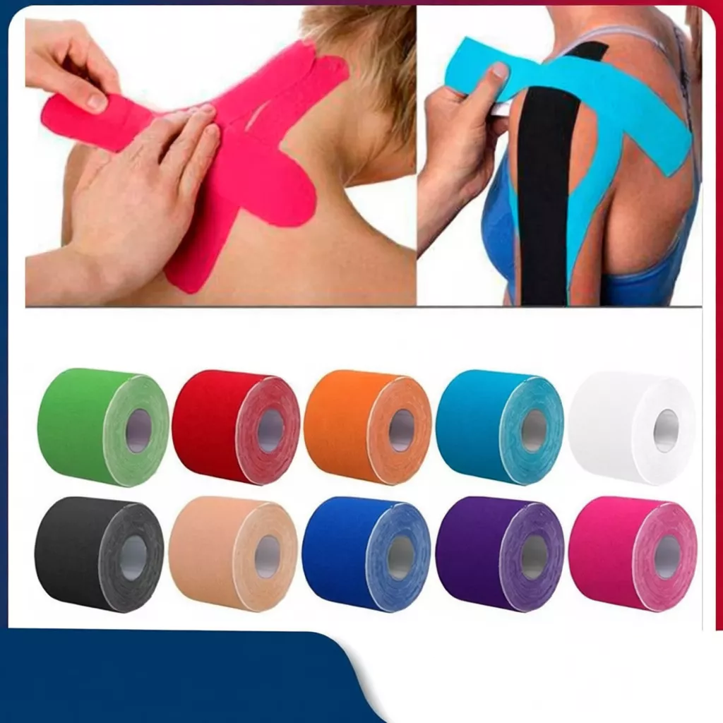 67% OFF 2.5cm x 5M Kinesiology Tape Athletic Tape Sport Recovery Tape Strapping Gym Fitness Tennis Running