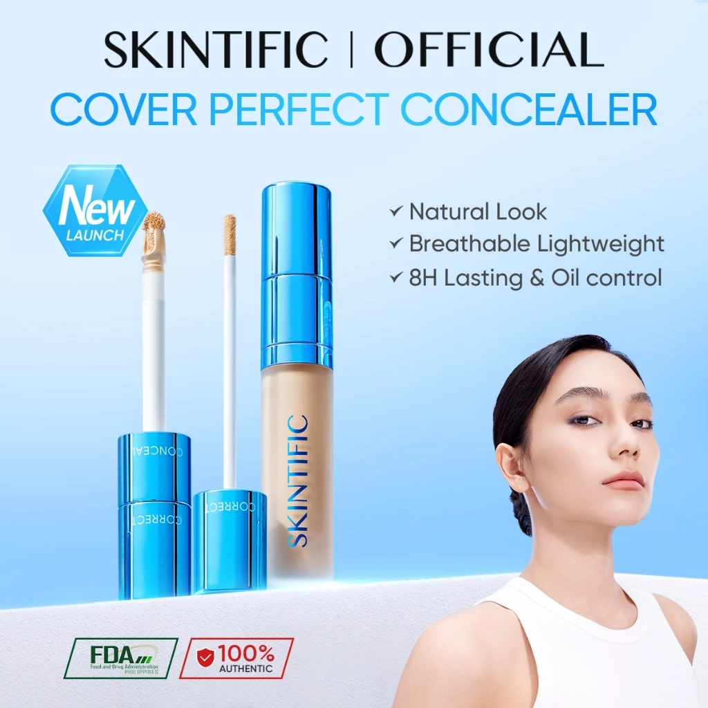 68% OFF New Launch SKINTIFIC Cover Perfect Serum Concealer 5ml Foundation Full Coverage Long lasting Make up