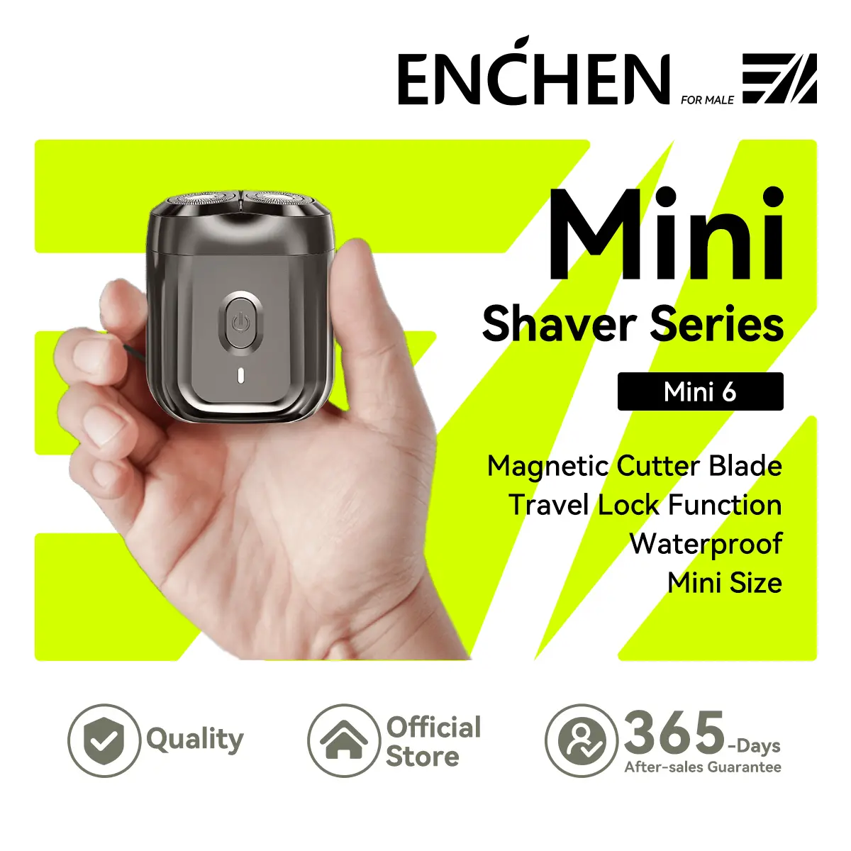 54% OFF Enchen Mini Portable Electric Shaver -Mini 6, Fullbody Washable Wet&Dry Dual Use Shaver For Men Travel Men's Gift