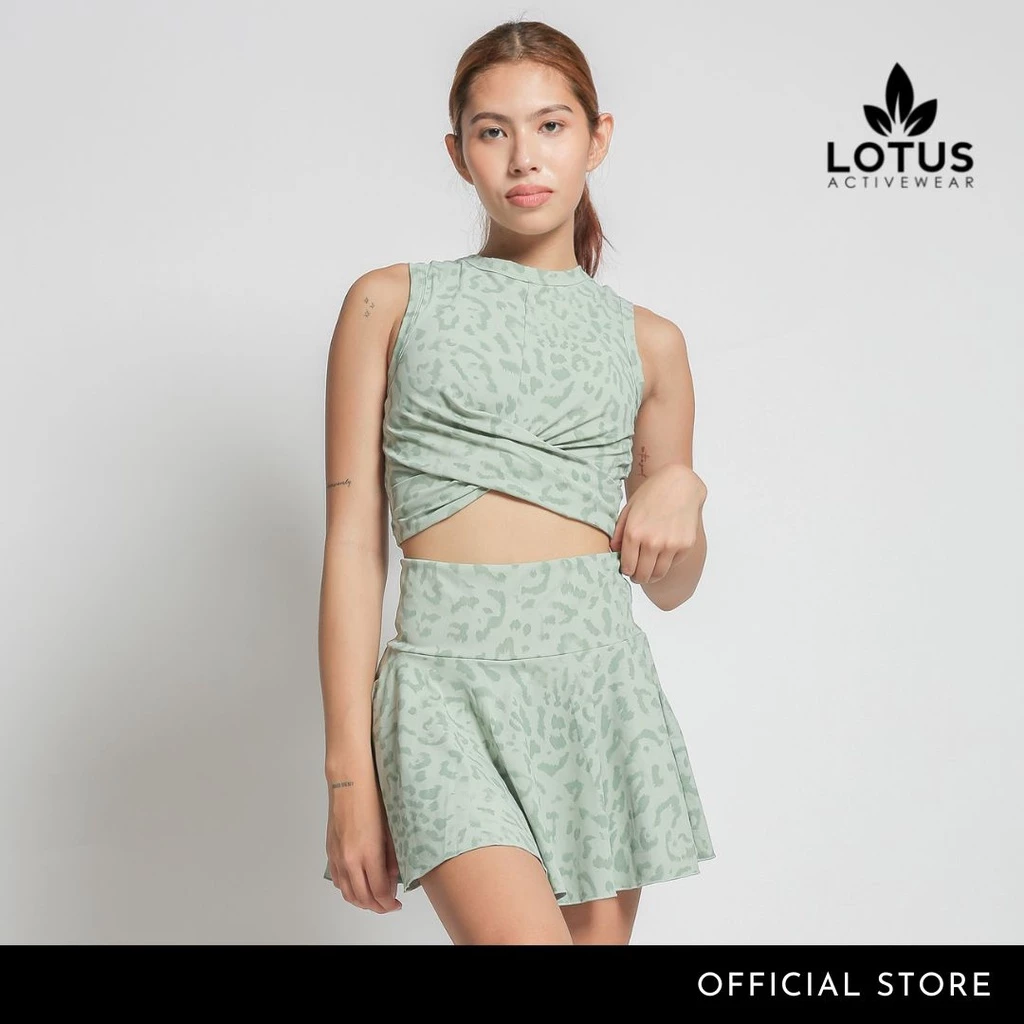 20% OFF Lotus Activewear Lane Leopard Bra and Skirt Set