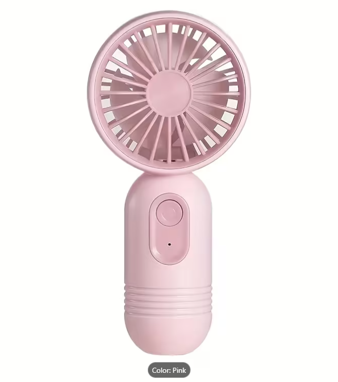 73% OFF A Portable Mini Handheld Fan for Travel, Charged Via USB-C, Featuring a 500Mah Lithium Battery And Three Adjustable Speed Settings, Making It an Ideal Gift